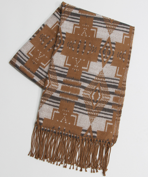 WEGO（ウィゴー）の「WEGO/エスニックストール（ストール/ショール・メンズ・ブラック/ブラウン/ワイン・FREE）」の9枚目の写真