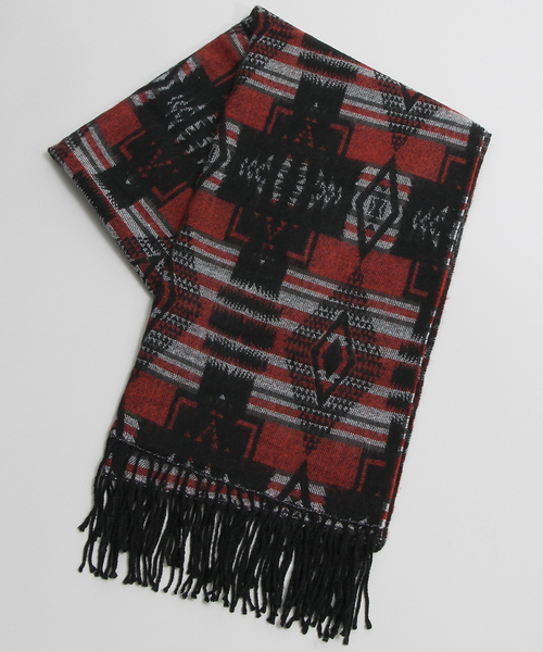 WEGO（ウィゴー）の「WEGO/エスニックストール（ストール/ショール・メンズ・ブラック/ブラウン/ワイン・FREE）」の10枚目の写真