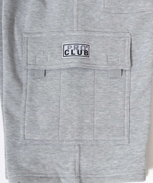 【セール】PRO CLUB（プロクラブ）FLEECE CARGO SHORTS/スウェットカーゴハーフパンツ メンズ レディース（カーゴパンツ）｜PRO CLUB （プロクラブ）