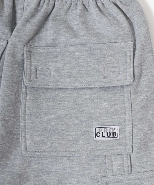 【セール】PRO CLUB（プロクラブ）FLEECE CARGO SHORTS/スウェットカーゴハーフパンツ メンズ レディース（カーゴパンツ）｜PRO CLUB （プロクラブ）