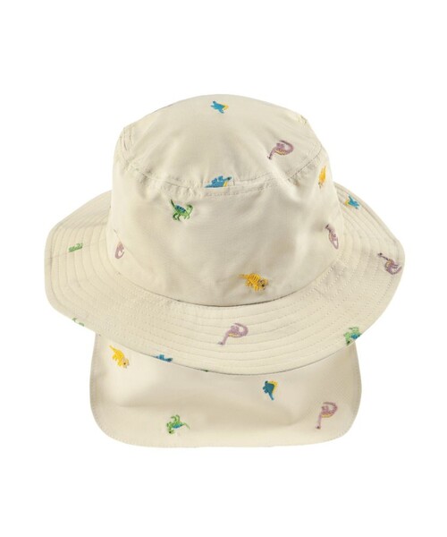 BRANSHES（ブランシェス）の「日よけ付き刺繍ハット（ハット・キッズ・ピンク/ベージュ/アイボリー・50cm/52cm/56cm/54cm）」の8枚目の写真