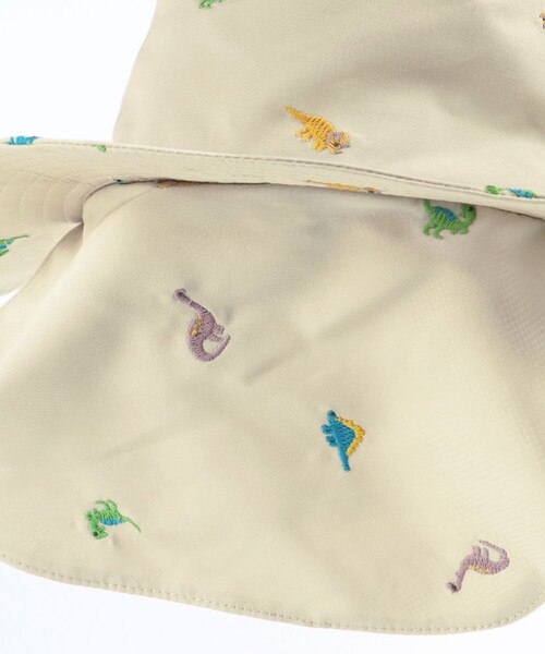 BRANSHES（ブランシェス）の「日よけ付き刺繍ハット（ハット・キッズ・ピンク/ベージュ/アイボリー・50cm/52cm/56cm/54cm）」の9枚目の写真