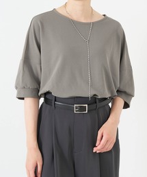 qualite scape | セミドルマンジョーゼットプルオーバー(Tシャツ/カットソー)