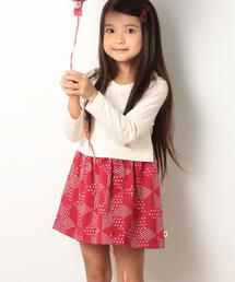 coen | 【coen kids】プリントコンビワンピース（100～150cm)(ワンピース)