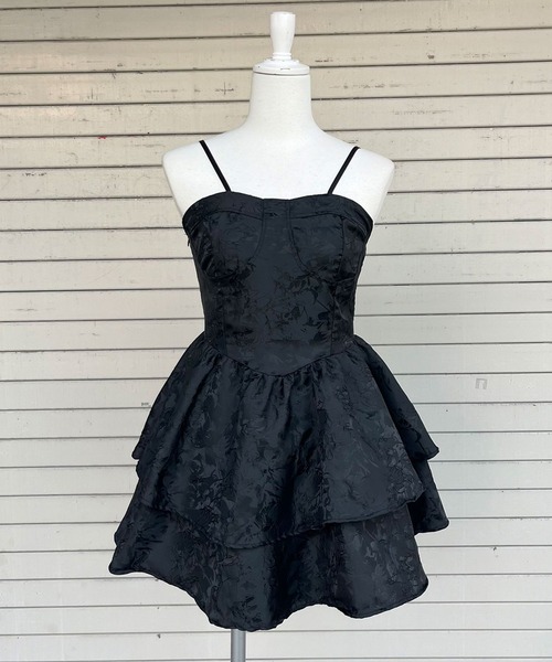 Diable baiser(ディアブルベーゼ)の「サブジラ系ブラウスボレロ×キャミワンピセット(ワンピース・レディース・ブラック・SMALL/MEDIUM/LARGE/LL)」の11枚目の写真