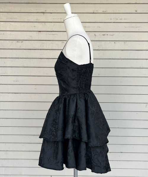 Diable baiser(ディアブルベーゼ)の「サブジラ系ブラウスボレロ×キャミワンピセット(ワンピース・レディース・ブラック・SMALL/MEDIUM/LARGE/LL)」の2枚目の写真
