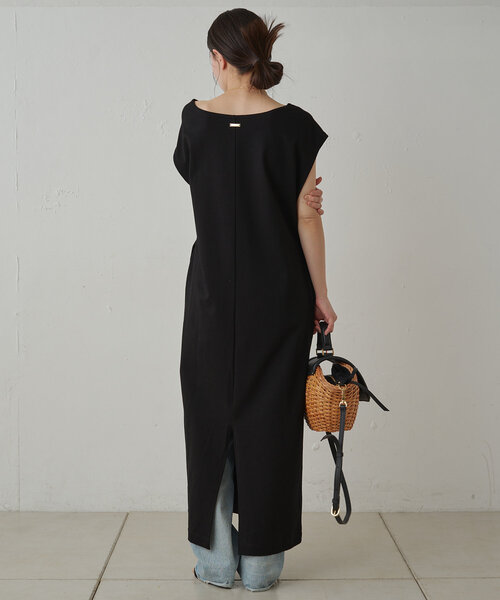 即納Loungedressラウンジドレス　リラックスカットワンピース　ブラウン 即納Loungedressラウンジドレス リラックスカットワンピース