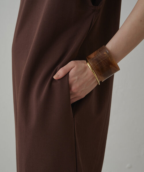 即納Loungedressラウンジドレス　リラックスカットワンピース　ブラウン 即納Loungedressラウンジドレス リラックスカットワンピース