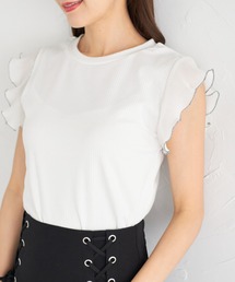 【ZOZO限定】シフォンフリルスリーブトップス