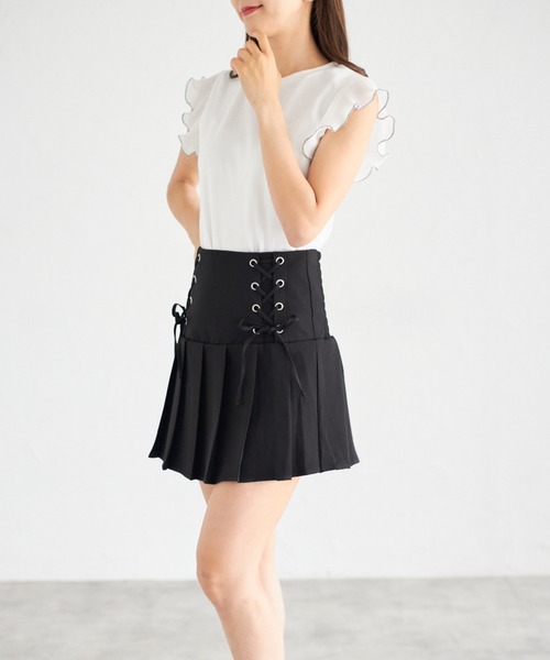tocco closet(トッコ クローゼット)の「【ZOZO限定】シフォンフリルスリーブトップス(シャツ/ブラウス・レディース・ブラック/オフホワイト/チャコールグレー・M)」の7枚目の写真