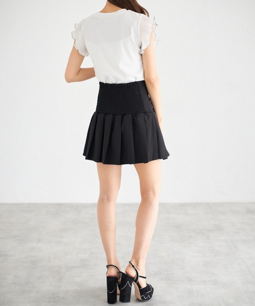 tocco closet(トッコ クローゼット)の「【ZOZO限定】シフォンフリルスリーブトップス(シャツ/ブラウス・レディース・ブラック/オフホワイト/チャコールグレー・M)」の5枚目の写真