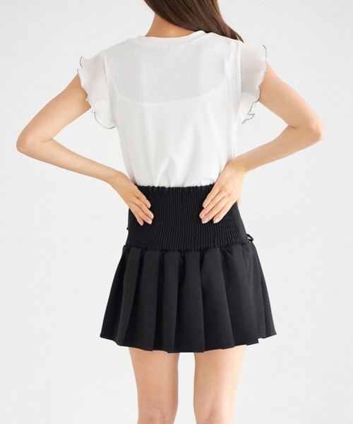 tocco closet(トッコ クローゼット)の「【ZOZO限定】シフォンフリルスリーブトップス(シャツ/ブラウス・レディース・ブラック/オフホワイト/チャコールグレー・M)」の8枚目の写真
