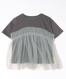 reca | チュールドッキングTシャツ(Tシャツ/カットソー)