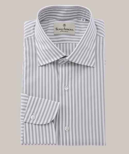 UNITED ARROWS(ユナイテッドアローズ)の「BAD ロンドンストライプ ワイドカラー シャツ(MEN’S EX 12月号掲載商品)(シャツ/ブラウス・メンズ・LT.Gray/Navy/M.Brn・42/41/40/43/38/39)」の1枚目の写真