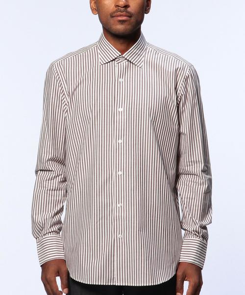 UNITED ARROWS(ユナイテッドアローズ)の「BAD ロンドンストライプ ワイドカラー シャツ(MEN’S EX 12月号掲載商品)(シャツ/ブラウス・メンズ・LT.Gray/Navy/M.Brn・42/41/40/43/38/39)」の16枚目の写真