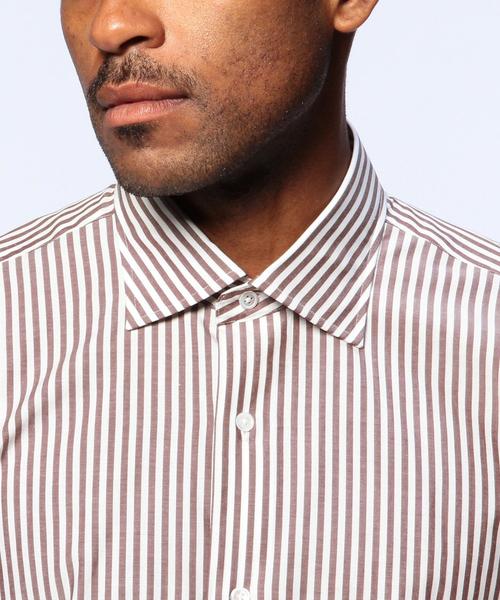 UNITED ARROWS(ユナイテッドアローズ)の「BAD ロンドンストライプ ワイドカラー シャツ(MEN’S EX 12月号掲載商品)(シャツ/ブラウス・メンズ・LT.Gray/Navy/M.Brn・42/41/40/43/38/39)」の10枚目の写真