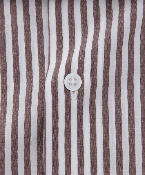 UNITED ARROWS(ユナイテッドアローズ)の「BAD ロンドンストライプ ワイドカラー シャツ(MEN’S EX 12月号掲載商品)(シャツ/ブラウス・メンズ・LT.Gray/Navy/M.Brn・42/41/40/43/38/39)」の13枚目の写真