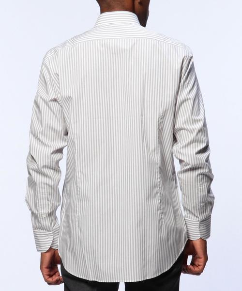 UNITED ARROWS(ユナイテッドアローズ)の「BAD ロンドンストライプ ワイドカラー シャツ(MEN’S EX 12月号掲載商品)(シャツ/ブラウス・メンズ・LT.Gray/Navy/M.Brn・42/41/40/43/38/39)」の14枚目の写真