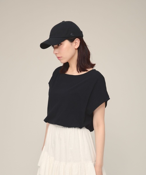 eL(エル)の「【eL】Sheer Loose french sleeve/132329(Tシャツ/カットソー・レディース・ブラック/オフホワイト・FREE)」の13枚目の写真