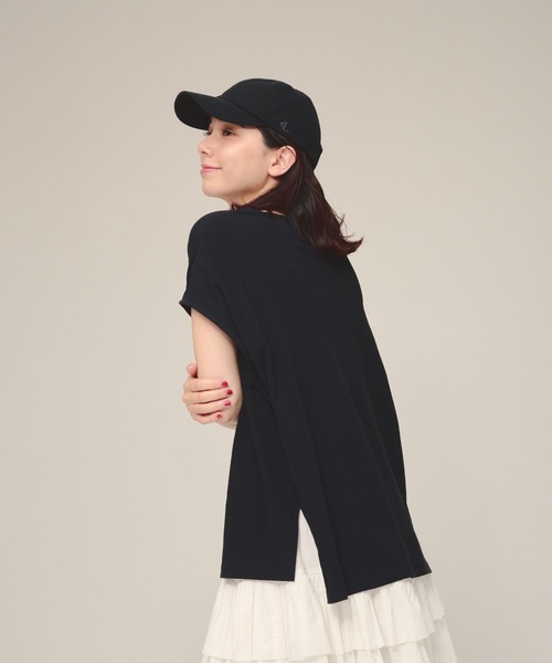 eL(エル)の「【eL】Sheer Loose french sleeve/132329(Tシャツ/カットソー・レディース・ブラック/オフホワイト・FREE)」の11枚目の写真