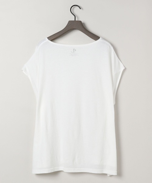 eL(エル)の「【eL】Sheer Loose french sleeve/132329(Tシャツ/カットソー・レディース・ブラック/オフホワイト・FREE)」の9枚目の写真