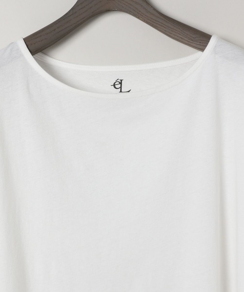 eL(エル)の「【eL】Sheer Loose french sleeve/132329(Tシャツ/カットソー・レディース・ブラック/オフホワイト・FREE)」の8枚目の写真