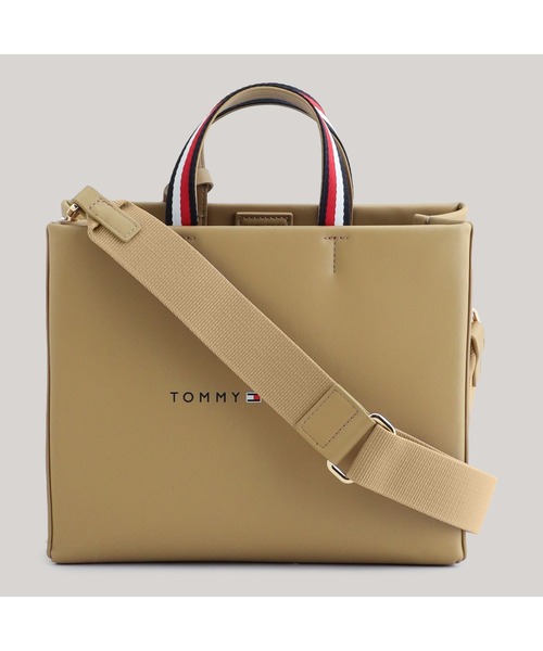 TOMMY HILFIGER(トミーヒルフィガー)の「ミディアムショッパートートバッグ(トートバッグ・レディース・ベージュ/レッド/ブラック・FREE)」の13枚目の写真
