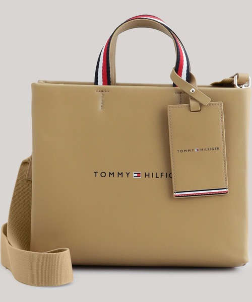 TOMMY HILFIGER(トミーヒルフィガー)の「ミディアムショッパートートバッグ(トートバッグ・レディース・ベージュ/レッド/ブラック・FREE)」の15枚目の写真