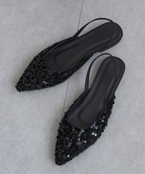 VENCEEXCHANGE（ヴァンスエクスチェンジ）の「スパンコールミュール（サンダル・レディース・ブラック/その他2・M/L）」の2枚目の写真