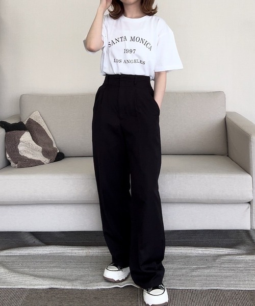 cuorequal(クオレコール)の「英字ロゴプリント半袖Tシャツ(Tシャツ/カットソー・レディース・ホワイト・LARGE/MEDIUM)」の10枚目の写真