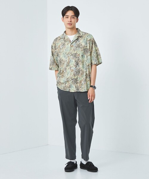 LIBERTY（リバティー）の「LIBERTY オープンカラー シャツ（シャツ/ブラウス・メンズ・ダークグレー/ブラウン/ダークブラウン・S/L/M/XL）」の4枚目の写真