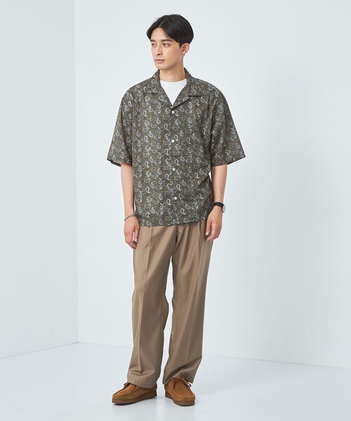 LIBERTY（リバティー）の「LIBERTY オープンカラー シャツ（シャツ/ブラウス・メンズ・ダークグレー/ブラウン/ダークブラウン・S/L/M/XL）」の5枚目の写真