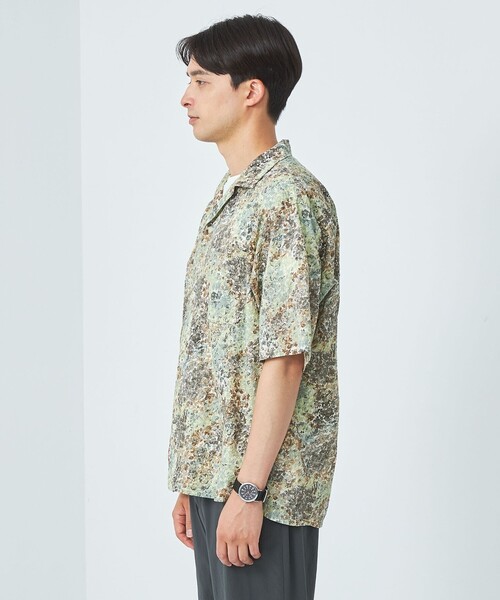 LIBERTY（リバティー）の「LIBERTY オープンカラー シャツ（シャツ/ブラウス・メンズ・ダークグレー/ブラウン/ダークブラウン・S/L/M/XL）」の8枚目の写真