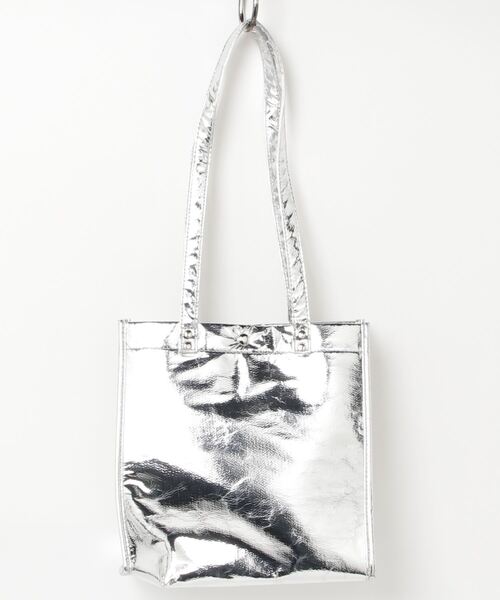 EDT（イーディーティー）の「【EDT / イーディーティー】BOXBAG（トートバッグ・レディース・ホワイト/シルバー・FREE）」の7枚目の写真