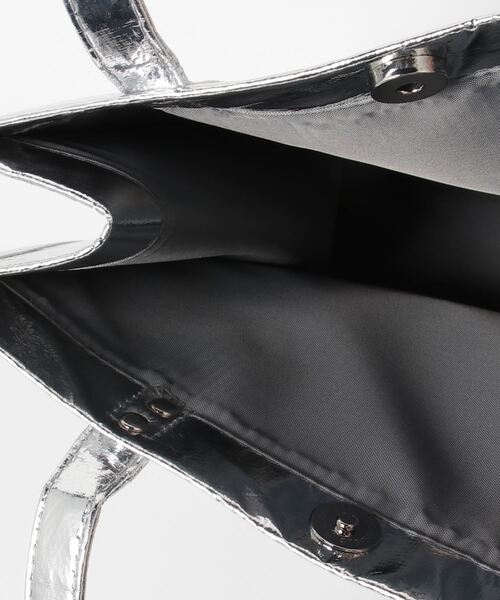 EDT（イーディーティー）の「【EDT / イーディーティー】BOXBAG（トートバッグ・レディース・ホワイト/シルバー・FREE）」の9枚目の写真