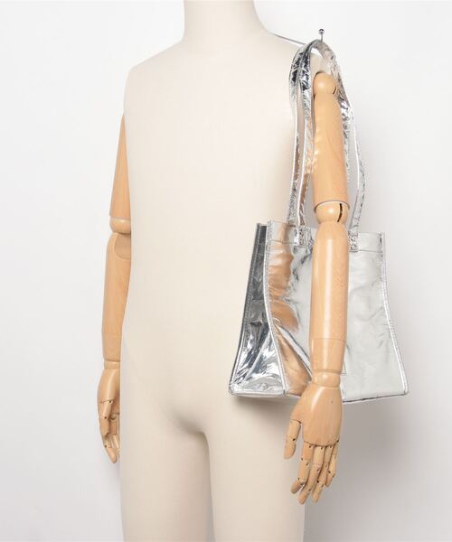 EDT（イーディーティー）の「【EDT / イーディーティー】BOXBAG（トートバッグ・レディース・ホワイト/シルバー・FREE）」の11枚目の写真