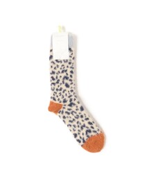 TRICOTE / LEOPARD PATTERN ROOM SOCKS
