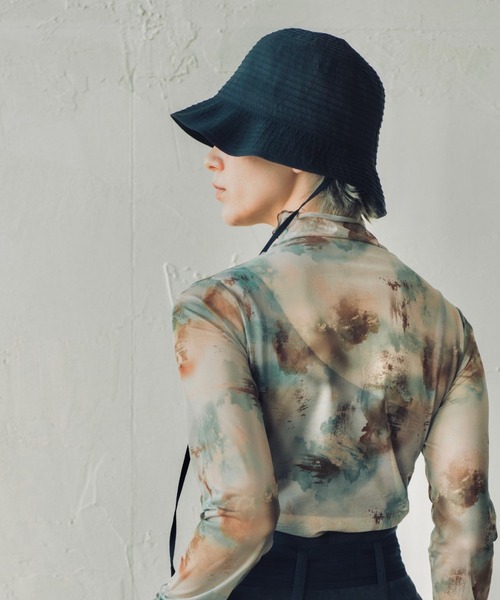 ORIENT MILLINERY（オリエント ミリナリー）の「GRAN【ｸﾞﾗﾝ】グログランブレードハット（ハット・レディース・パープル/グリーン/オフホワイト/ブラック・FREE）」の15枚目の写真