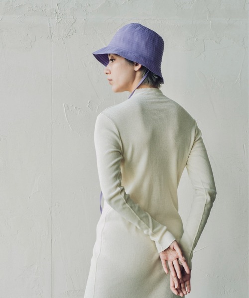 ORIENT MILLINERY（オリエント ミリナリー）の「GRAN【ｸﾞﾗﾝ】グログランブレードハット（ハット・レディース・パープル/グリーン/オフホワイト/ブラック・FREE）」の11枚目の写真