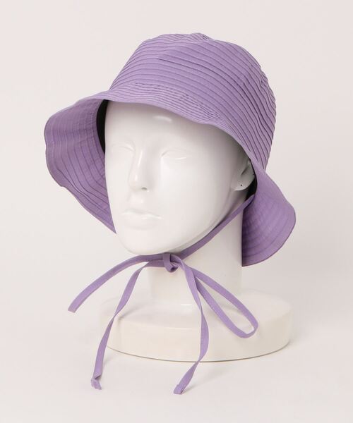 ORIENT MILLINERY（オリエント ミリナリー）の「GRAN【ｸﾞﾗﾝ】グログランブレードハット（ハット・レディース・パープル/グリーン/オフホワイト/ブラック・FREE）」の17枚目の写真