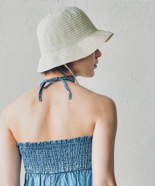 ORIENT MILLINERY（オリエント ミリナリー）の「GRAN【ｸﾞﾗﾝ】グログランブレードハット（ハット・レディース・パープル/グリーン/オフホワイト/ブラック・FREE）」の22枚目の写真