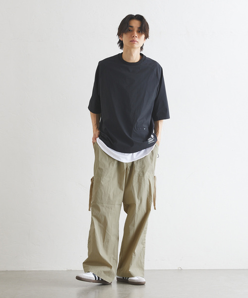 417 EDIFICE(フォーワンセブンエディフィス)の「Military Wide Cargo Pants / ミリタリーカーゴパンツ(カーゴパンツ・メンズ・オリーブ/ベージュ/ブラック/スカイブルー・MEDIUM/LARGE)」の6枚目の写真