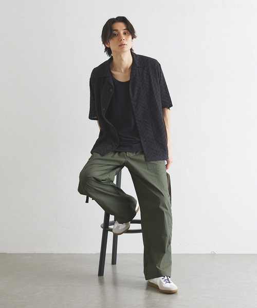 417 EDIFICE(フォーワンセブンエディフィス)の「Military Wide Cargo Pants / ミリタリーカーゴパンツ(カーゴパンツ・メンズ・オリーブ/ベージュ/ブラック/スカイブルー・MEDIUM/LARGE)」の7枚目の写真