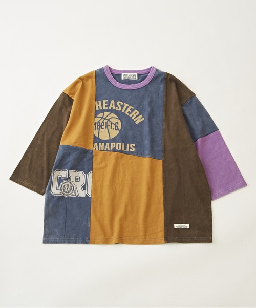 tシャツ CUBE SUGAR/キューブシュガー　20/-天竺パウダー加工７分袖リメイク風切替TEE レディース 楽天市場】ロゴTシャツ / 公式 CUBE SUGAR 天竺 カットソー