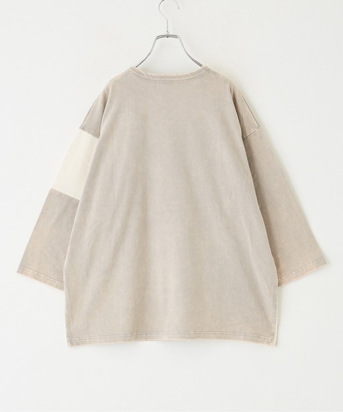tシャツ CUBE SUGAR/キューブシュガー　20/-天竺パウダー加工７分袖リメイク風切替TEE レディース 楽天市場】ロゴTシャツ / 公式 CUBE SUGAR 20/- 天竺 パウダー