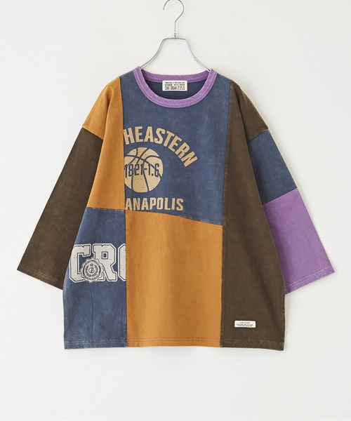 tシャツ CUBE SUGAR/キューブシュガー　20/-天竺パウダー加工７分袖リメイク風切替TEE レディース 楽天市場】ロゴTシャツ / 公式 CUBE SUGAR 20/- 天竺 パウダー