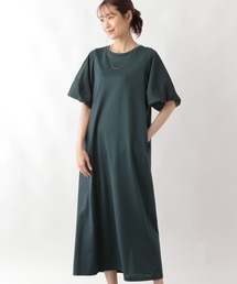 GLOBAL WORK | ヘビロッTEE袖シフォンワンピース/123883(ワンピース)