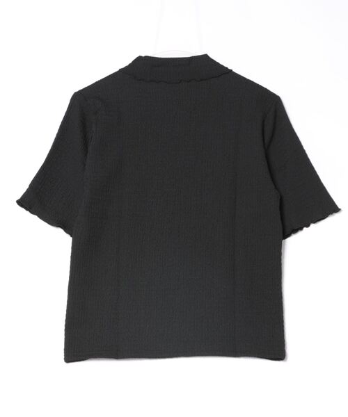 and it_(アンドイット)の「カットシャーリングハイネック5分袖Tシャツ(Tシャツ/カットソー・レディース・ブラック/アイボリー/ブルー・M)」の11枚目の写真