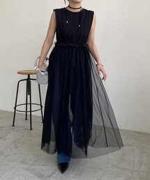 CAPRICIEUX LE'MAGE | ドッキングチュールワンピース(ワンピース)