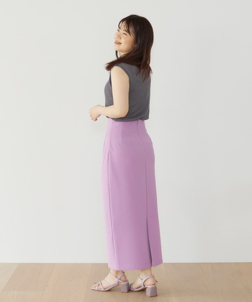 COHINA(コヒナ)の「イージーIラインスカート【低身長・小柄女性】(スカート・レディース・ブラック/レッド/パープル・XS-Short/S-Short/XS-Regular/S-Regular)」の13枚目の写真